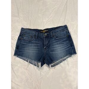 Lucky Brand Sweet n’ Low Dark Denim Cut Off Jean Shorts Size 4 / 27